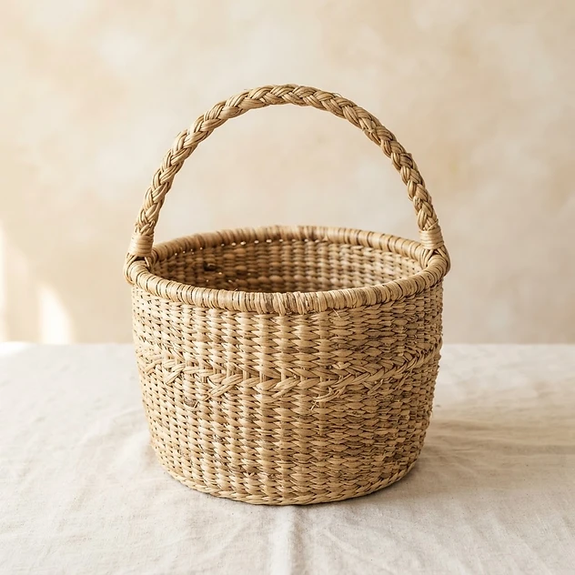 Panier tressé main