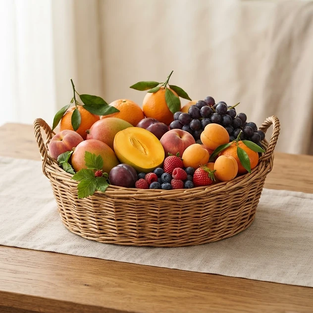 Panier de fruits frais