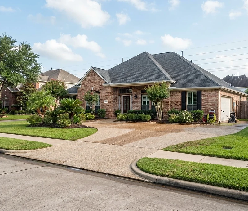 Freshly cleaned exterior property