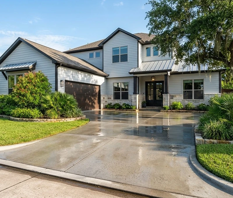 Freshly cleaned exterior property