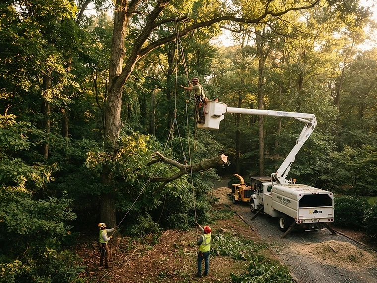 Tree Removal in Skiatook, OK - Thomas Lawn and Landscape
