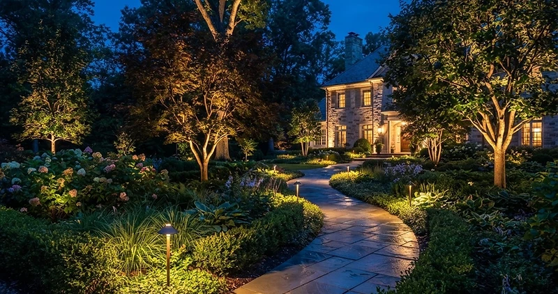 Outdoor Lighting in Skiatook, OK - Thomas Lawn and Landscape