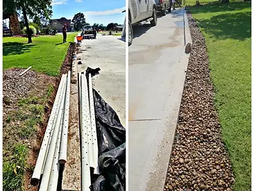 French Drains in Tulsa, OK - Thomas Lawn and Landscape