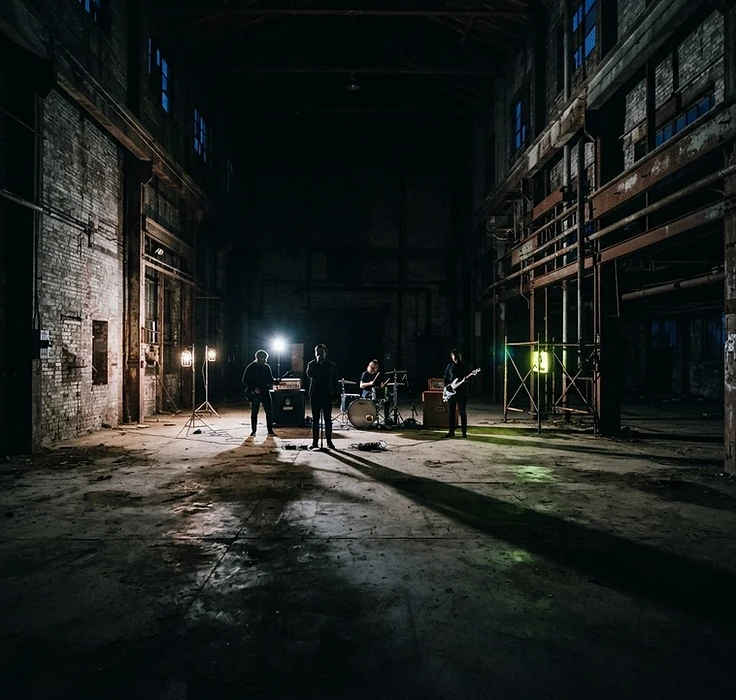 T.A.N. in a derelict warehouse