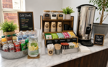 Tea and coffee refreshments
