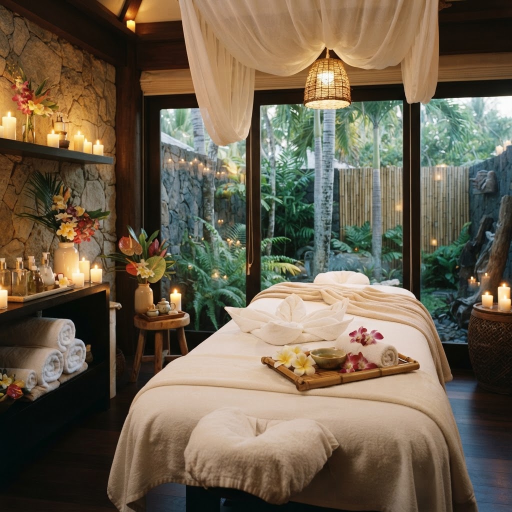 Spa treatment room