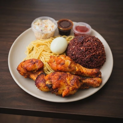 Waakye with Roast Chicken photo 4