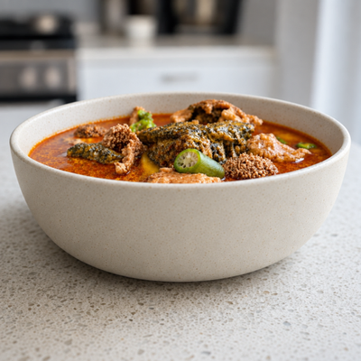 Fufu with Assorted Groundnut Soup photo 9