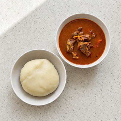 Fufu with Goat Pepper Soup photo 11