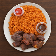 Jollof Rice with Pan-Fried Beef