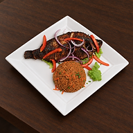 Jollof Rice with Grilled Red Bream