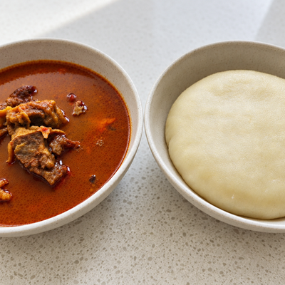 Fufu with Goat Pepper Soup photo 1