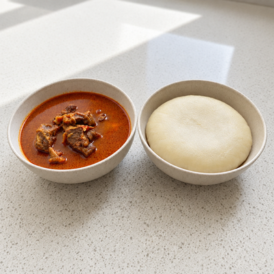 Fufu with Goat Pepper Soup photo 3