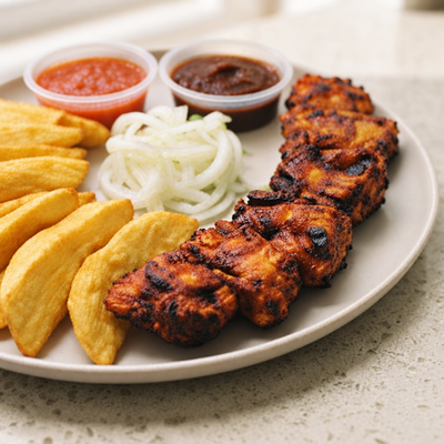 Yam Chips with Roasted or Pan-Fried Chicken Breast photo 3