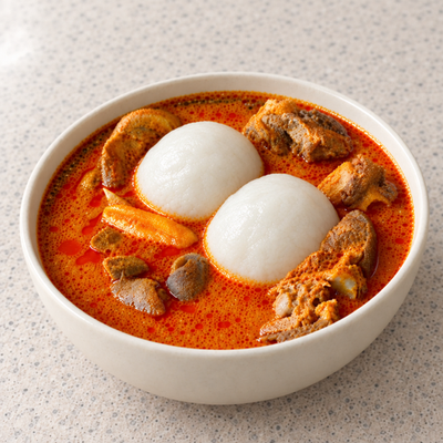Rice Balls with Goat Palm Nut Soup photo 6