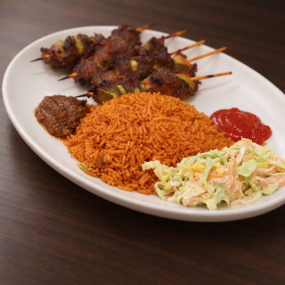 Jollof Rice with Goat Kebab photo 4