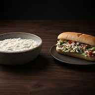 Rice Water with Bread & Ghana Salad
