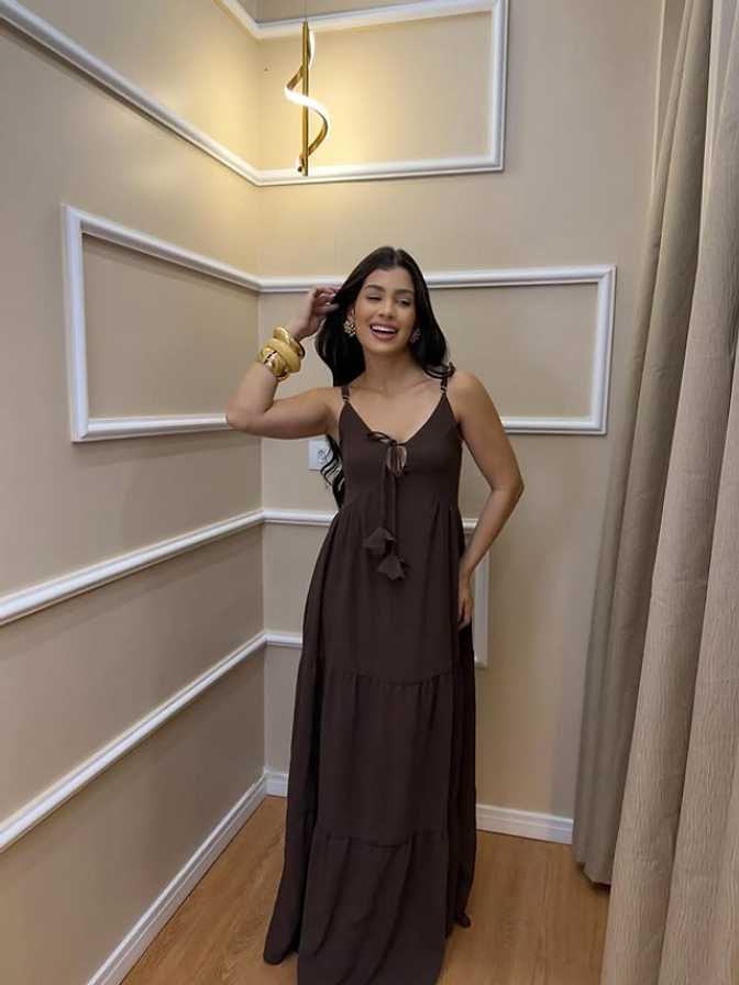 Vestido Longo Casual