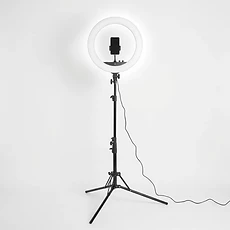 Anneau lumineux LED avec support