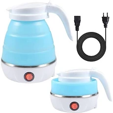 Bouilloire électrique pliable de voyage en silicone.