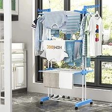 Étendoir à linge 50 kg vertical rétractable et pliable 