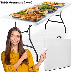 Table de dressage pliante 2m40 
