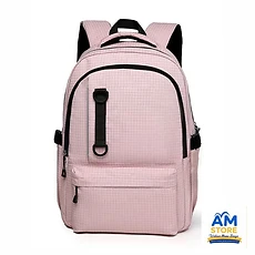 Sac à dos Casual Rose Quadrillé