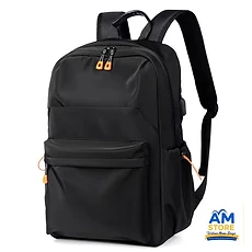 Sac à dos Sport Noir Liseré Orange