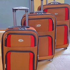 Lot de 3 valises souples extensibles en tissu