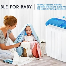 mini lave-linge portable semi-automatique de 4,5 kg, 