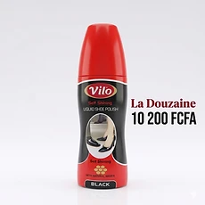 12 piéces Cirage Liquide Auto-Lustrant Noir Vilo 