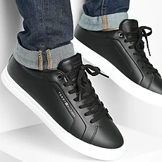 baskets en cuir Tommy Hilfiger 