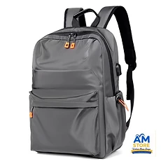 Sac à dos Sport Gris Liseré Orange