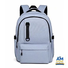 Sac à dos Casual Bleu Ciel Quadrillé