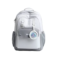 Sac à dos écolier rose uni