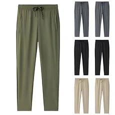 Pantalon de Survêtement en Soie Glacée pour Hommes