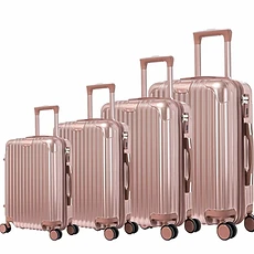 Set de valises rigides incassables pack complet de 4 pièces