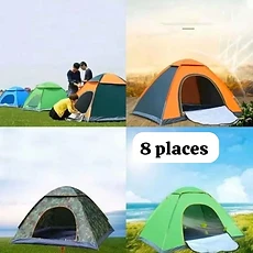 Tente de camping ) 08 places familiale (modèle Dôme / Pop-up)