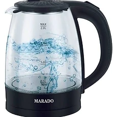 bouilloire électrique en verre de la marque MARADO