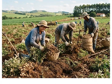 Cultivo de Amendoim na região de Cruz das Almas