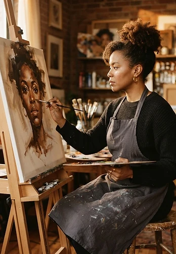 Custom portrait painting experience