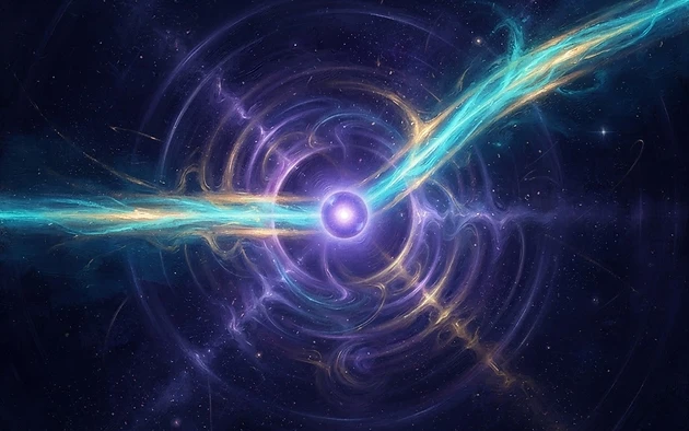 Illustration for: A Quantum Curveball: Physicists Catch the 'Optical Magnus Effect' in Action