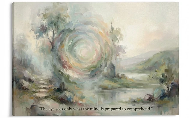 Visual inspired by the quote from Robertson Davies