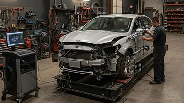 Frame and structural repair at Legacy Collision Center in Farmington, NM
