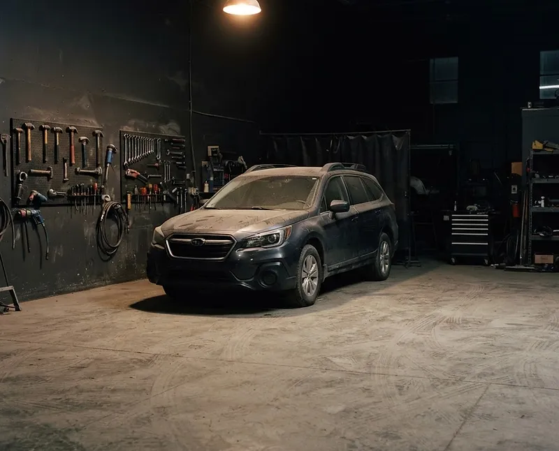 Repair bay at Legacy Collision Center in Farmington, NM