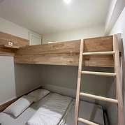 Beds in the apartment