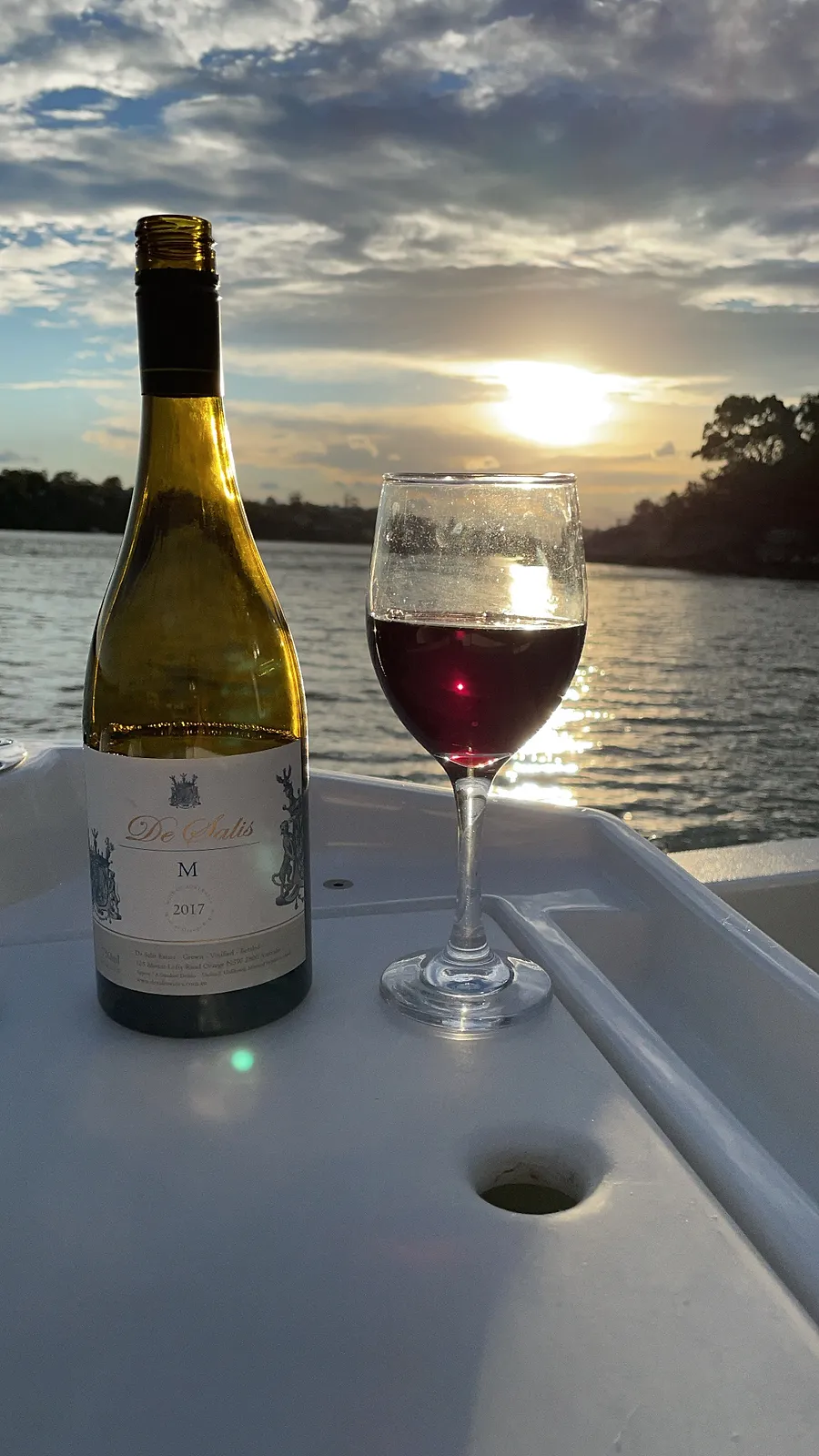 Liquor package on the boat