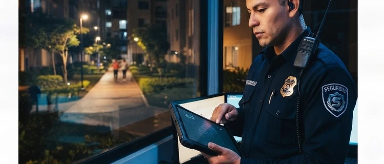 Bitácora de seguridad digital con turnos, novedades y rondines