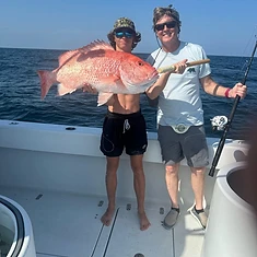 Back at the Dock — Destin fishing charter catch