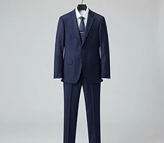 Navy tailored suit